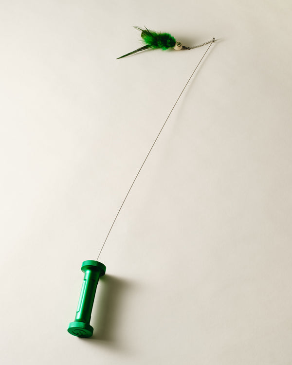 Glass Bead Blasted Aluminum Cat Toy