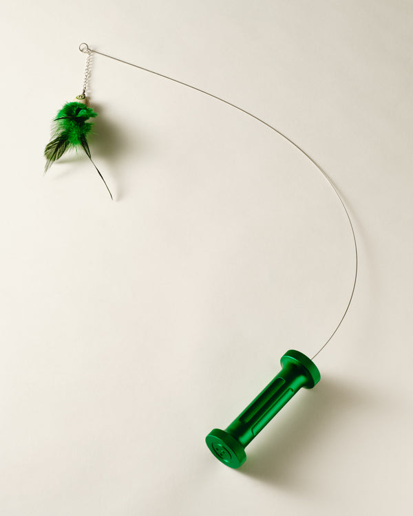Glass Bead Blasted Aluminum Cat Toy