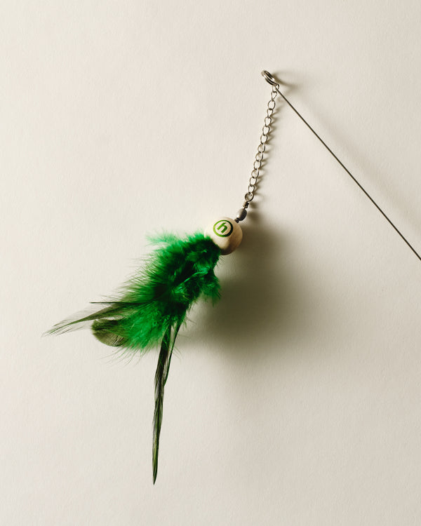 Glass Bead Blasted Aluminum Cat Toy