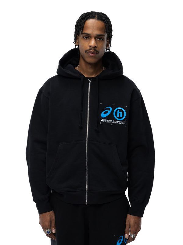 Dusk Running Man Constellation Zip Hoodie