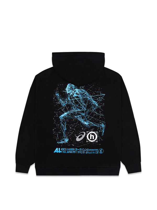 Dusk Running Man Constellation Zip Hoodie