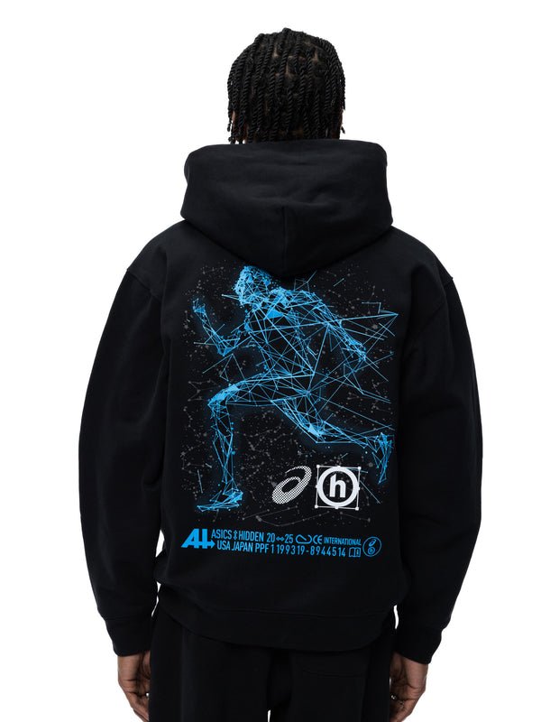 Dusk Running Man Constellation Zip Hoodie