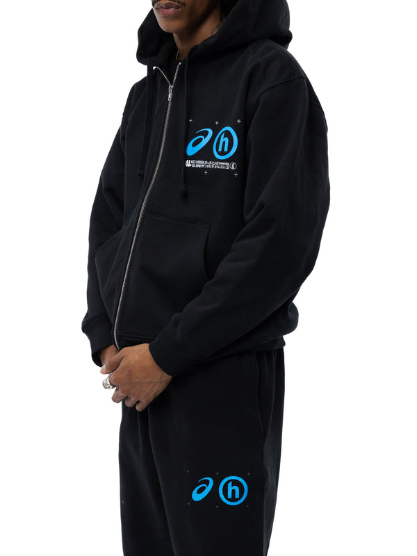 Dusk Running Man Constellation Zip Hoodie