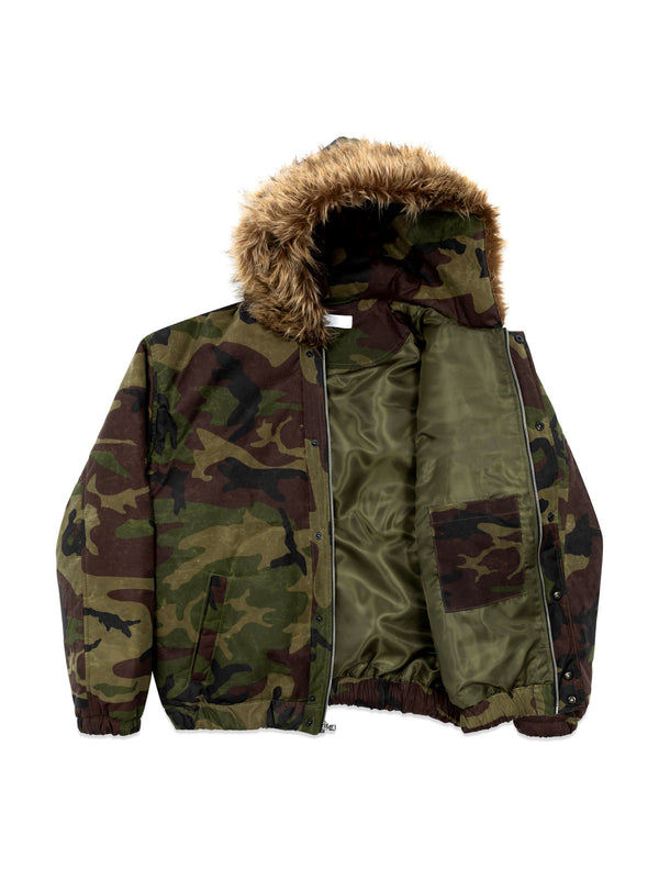 Woodland Camo Snorkel Bomber