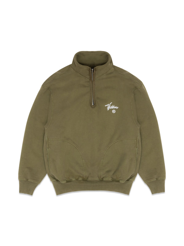 Washed Quarter Zip Sweatshirt