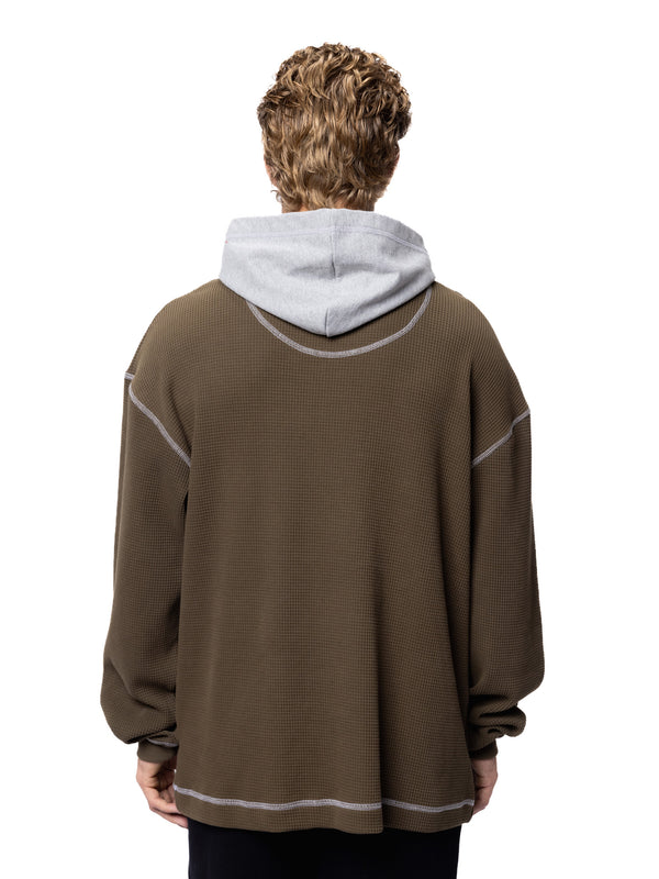 Waffle Knit Lounge Hoodie