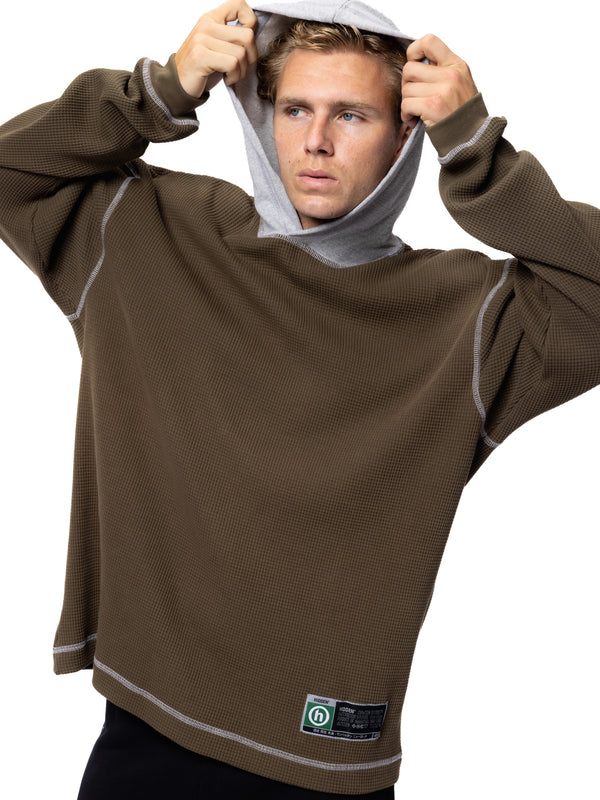 Waffle Knit Lounge Hoodie