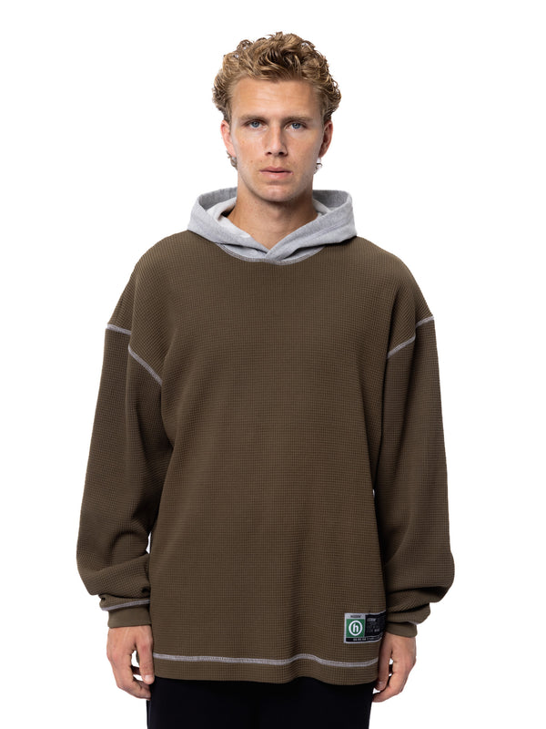 Waffle Knit Lounge Hoodie