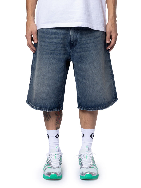 Washed Denim Short