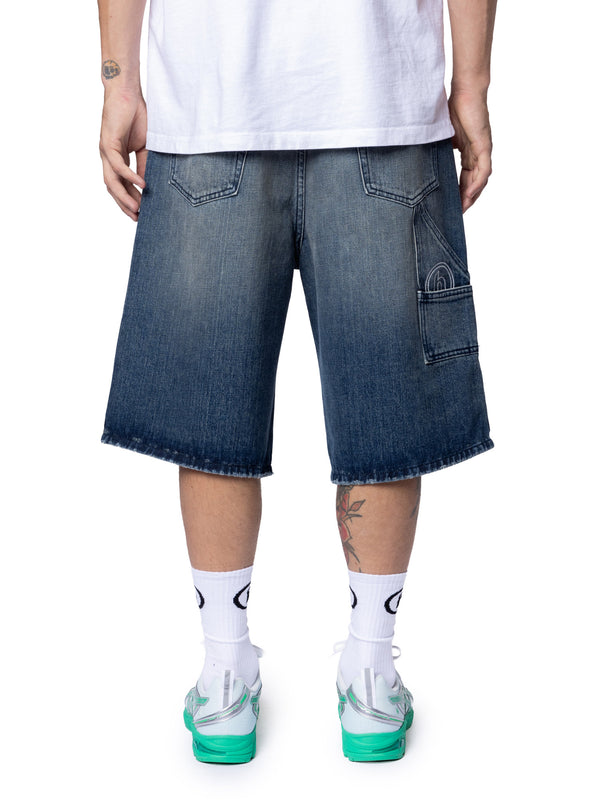 Washed Denim Short