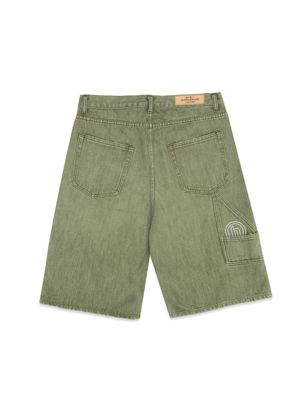 Stone Washed Denim Short
