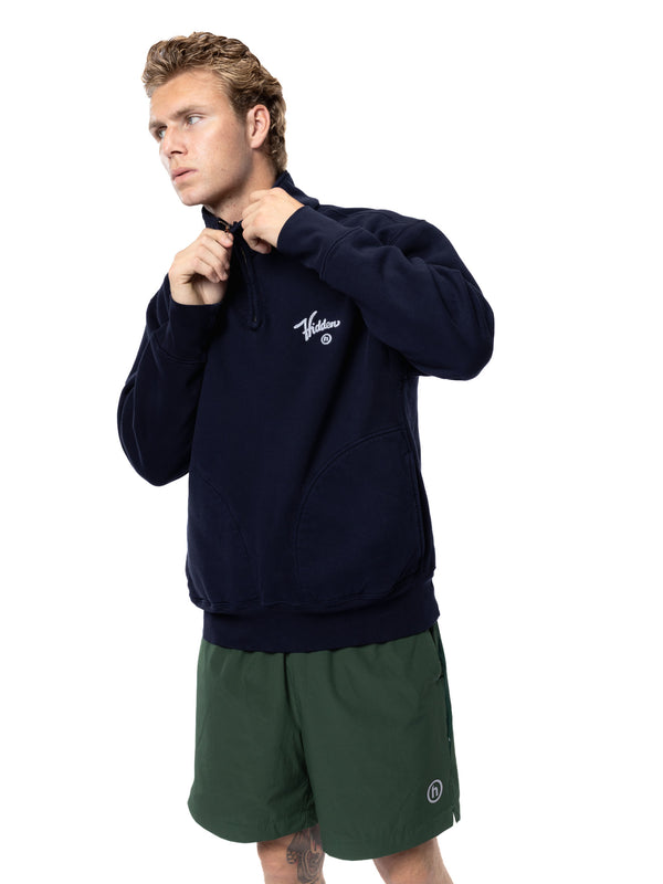 Washed Quarter Zip Sweatshirt