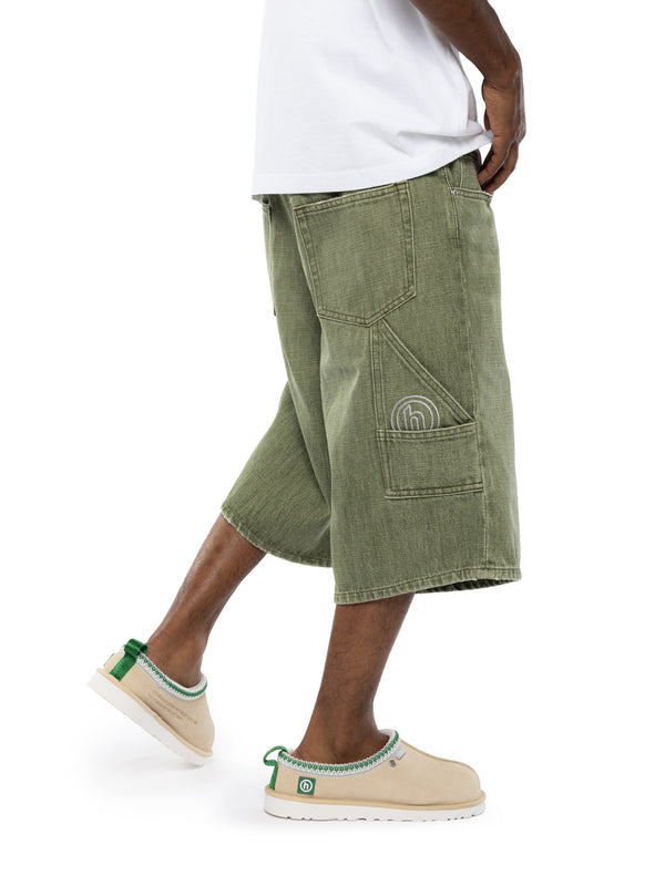 Stone Washed Denim Short