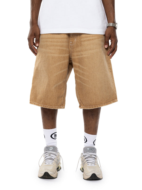 Stone Washed Denim Short