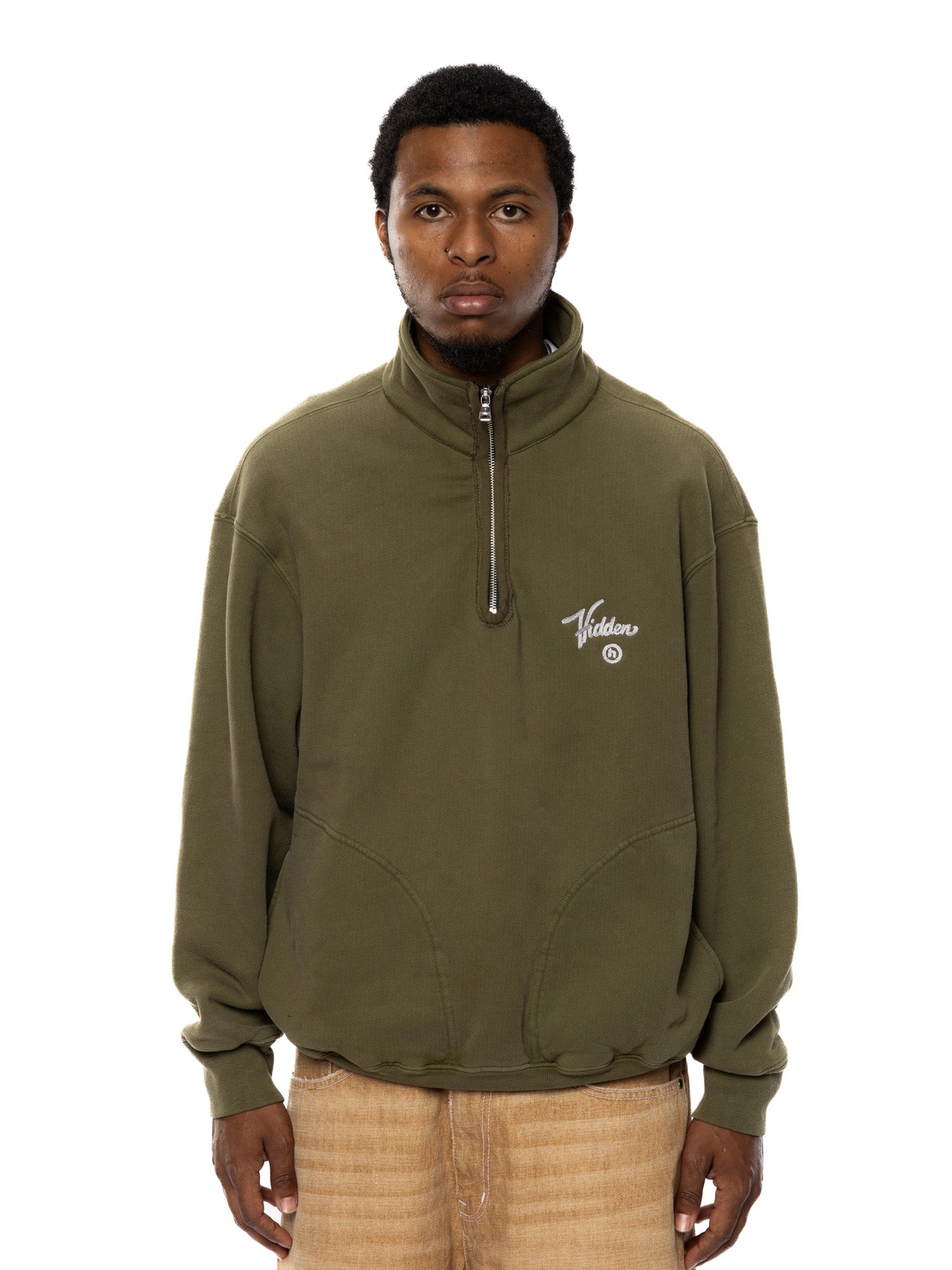 Washed Quarter Zip Sweatshirt