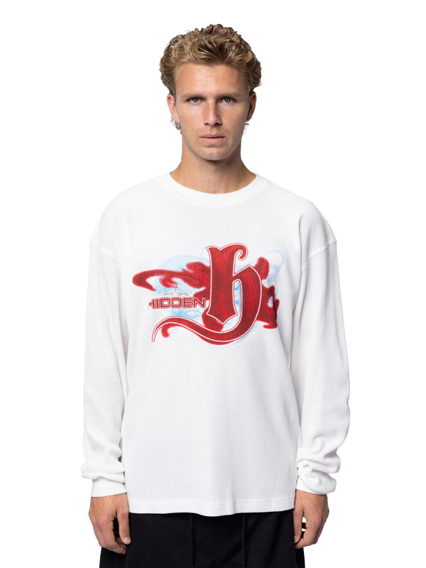 Airbrush Waffle L/S Tee
