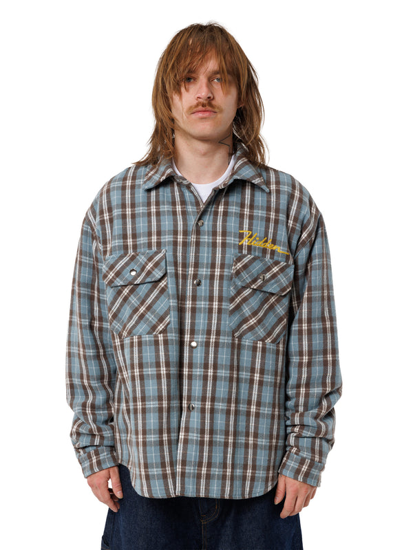Padded Plaid Snap Flannel