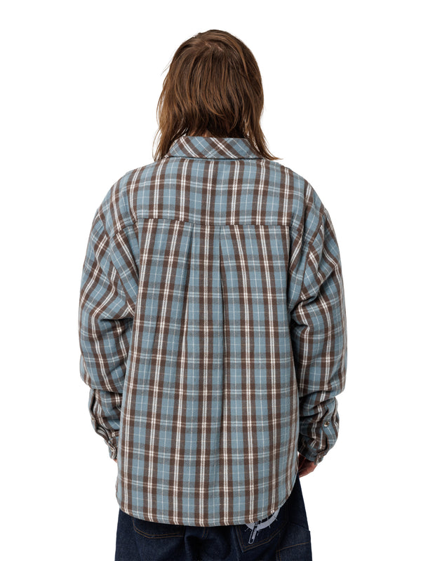 Padded Plaid Snap Flannel