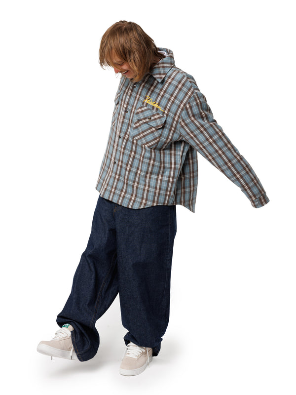 Padded Plaid Snap Flannel