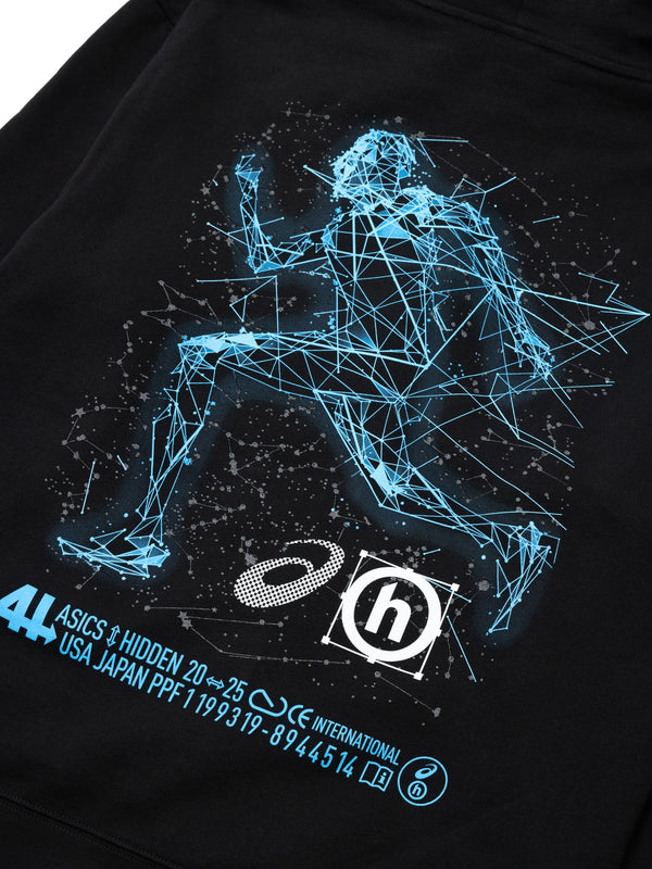 Dusk Running Man Constellation Zip Hoodie