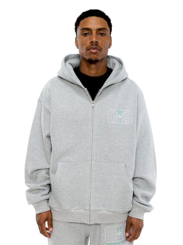Digital Mirage Zip-Up Hoodie