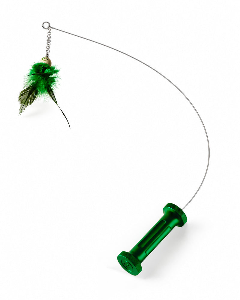 Glass+Bead+Blasted+Aluminum+Cat+Toy